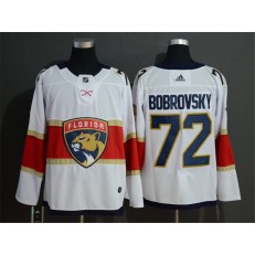 Florida Panthers 72 Sergei Bobrovsky White Adidas NHL Men Jersey