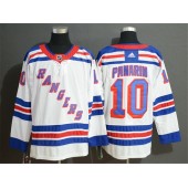 New York Rangers 10 Artemi Panarin White Adidas NHL Men Jersey