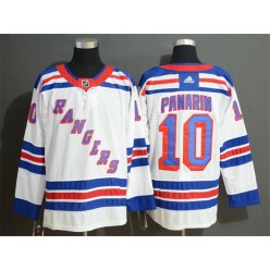 New York Rangers 10 Artemi Panarin White Adidas NHL Men Jersey