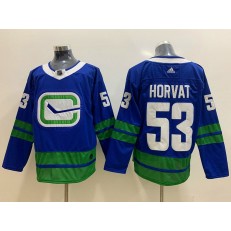 Vancouver Canucks 53 Bo Horvat Blue Adidas NHL Men Jersey
