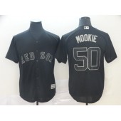 MLB Boston Red Sox #50 Mookie Betts Black 2019 Players' Weekend Player Jersey
