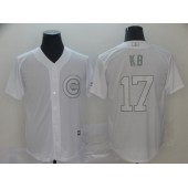 MLB Chicago Cubs #17 Kris Bryant KB White 2019 Players' Weekend Player Jersey