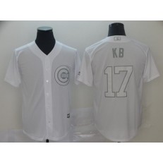 MLB Chicago Cubs #17 Kris Bryant KB White 2019 Players' Weekend Player Jersey
