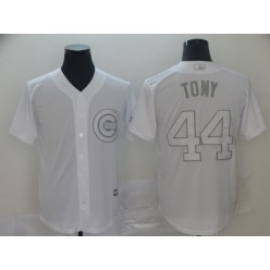 MLB Chicago Cubs #44 Anthony Rizzo Tony White 2019 Players' Weekend Player Jersey
