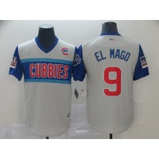 MLB Chicago Cubs #9 Javier Baez El Mago Gray 2019 MLB Little League Classic Player Jersey