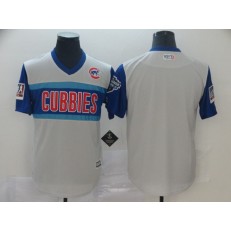 MLB Chicago Cubs Blank Gray 2019 MLB Little League Classic Team Jersey