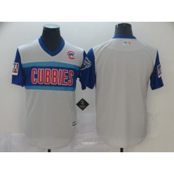 MLB Chicago Cubs Blank Gray 2019 MLB Little League Classic Team Jersey