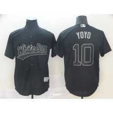 MLB Chicago White Sox #10 Yoan Moncada Yoyo Black 2019 Players' Weekend Player Jersey