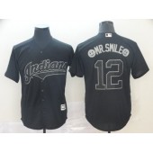 MLB Cleveland Indians #12 Francisco Lindor Black 2019 Players' Weekend Player Jersey