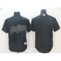 MLB Cleveland Indians Blank Black 2019 Players' Weekend Authentic Player Jersey