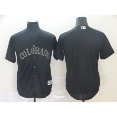MLB Colorado Rockies Blank Black 2019 Players' Weekend Authentic Player Jersey