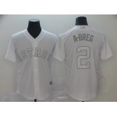 MLB Houston Astros #2 Alex Bregman White 2019 Players' Weekend Player Jersey