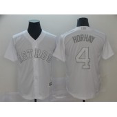 MLB Houston Astros #4 George Springer Horhay White 2019 Players' Weekend Player Jersey