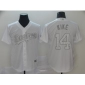 MLB Los Angeles Dodgers #14 Enrique Hernandez Kike White 2019 Players' Weekend Player Jersey