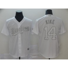 MLB Los Angeles Dodgers #14 Enrique Hernandez Kike White 2019 Players' Weekend Player Jersey