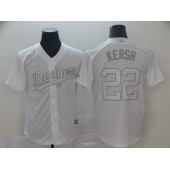MLB Los Angeles Dodgers #22 Clayton Kershaw Kersh White 2019 Players' Weekend Player Jersey