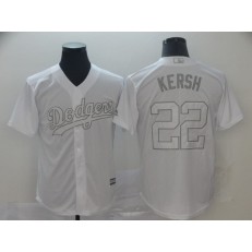 MLB Los Angeles Dodgers #22 Clayton Kershaw Kersh White 2019 Players' Weekend Player Jersey