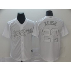 MLB Los Angeles Dodgers #22 Clayton Kershaw Kersh White 2019 Players' Weekend Player Jersey