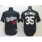 MLB Los Angeles Dodgers #35 Cody Bellinger Black Turn Back The Clock Cool Base Jersey