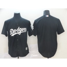 MLB Los Angeles Dodgers Blank Black Turn Back The Clock Cool Base Jersey