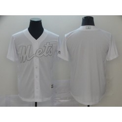 MLB New York Mets Blank White 2019 Players' Weekend Player Jersey