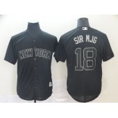 MLB New York Yankees #18 Didi Gregorius Sir Mjg Black 2019 Players' Weekend Player Jersey