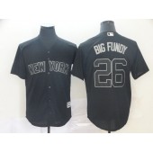 MLB New York Yankees #26 DJ LeMahieu Big Fundy Black 2019 Players' Weekend Player Jersey