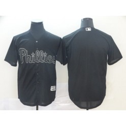 MLB Philadelphia Phillies Blank Black 2019 Players' Weekend Authentic Player Jersey