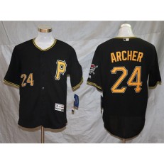 MLB Pittsburgh Pirates #24 Chris Archer Black Flexbase Jersey
