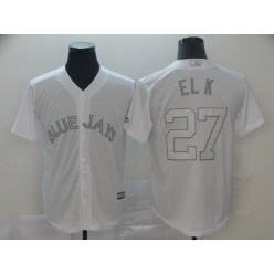 MLB Toronto Blue Jays #27 Vladimir Guerrero Jr. El K White 2019 Players' Weekend Player Jersey