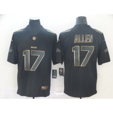 Buffalo Bills #17 Josh Allen Black Gold Vapor Untouchable Limited Nike NFL Men Jersey