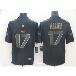 Buffalo Bills #17 Josh Allen Black Gold Vapor Untouchable Limited Nike NFL Men Jersey