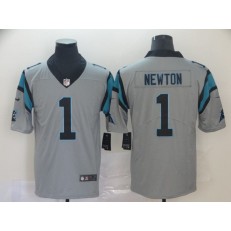 Carolina Panthers #1 Cam Newton Silver Inverted Legend Limited Nike NFL Men Jersey