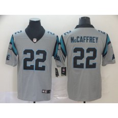 Carolina Panthers #22 Christian McCaffrey Silver Inverted Legend Limited Nike NFL Men Jersey