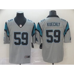 Carolina Panthers #59 Luke Kuechly Silver Inverted Legend Limited Nike NFL Men Jersey