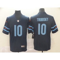 Chicago Bears #10 Mitchell Trubisky Black City Edition Vapor Untouchable Limited Nike NFL Men Jersey