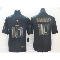 Chicago Bears #10 Mitchell Trubisky Black Gold Vapor Untouchable Limited Nike NFL Men Jersey