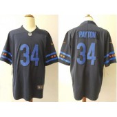 Chicago Bears #34 Walter Payton Black City Edition Vapor Untouchable Limited Nike NFL Men Jersey