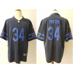 Chicago Bears #34 Walter Payton Black City Edition Vapor Untouchable Limited Nike NFL Men Jersey