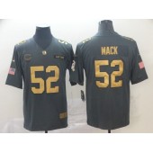 Chicago Bears #52 Khalil Mack Olive Gold Salute To Service Limited Nike NFL Men Jersey