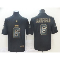 Cleveland Browns #6 Baker Mayfield Black Gold Vapor Untouchable Limited Nike NFL Men Jersey