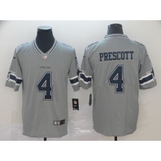 Dallas Cowboys #4 Dak Prescott Gray Inverted Legend Limited Nike NFL Men Jersey