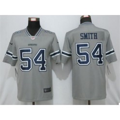 Dallas Cowboys #54 Jaylon Smith Gray Inverted Legend Limited Nike NFL Men Jersey