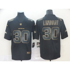 Denver Broncos #30 Phillip Lindsay Black Gold Vapor Untouchable Limited Nike NFL Men Jersey