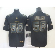 Denver Broncos #58 Von Miller Black Gold Vapor Untouchable Limited Nike NFL Men Jersey
