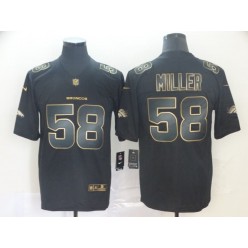 Denver Broncos #58 Von Miller Black Gold Vapor Untouchable Limited Nike NFL Men Jersey