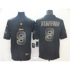 Detroit Lions #9 Matthew Stafford Black Gold Vapor Untouchable Limited Nike NFL Men Jersey