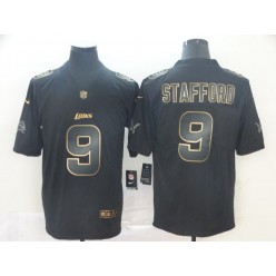 Detroit Lions #9 Matthew Stafford Black Gold Vapor Untouchable Limited Nike NFL Men Jersey