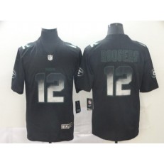 Green Bay Packers #12 Aaron Rodgers Black Arch Smoke Vapor Untouchable Limited Nike NFL Men Jersey