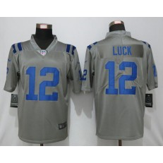 Indianapolis Colts #12 Andrew Luck Gray Inverted Legend Limited Nike NFL Men Jersey